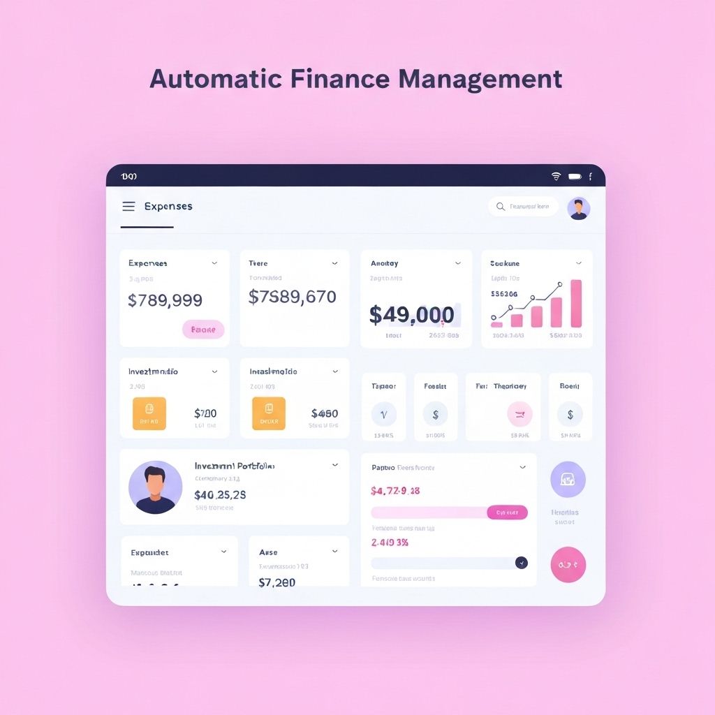 Interface de gestão financeira automática